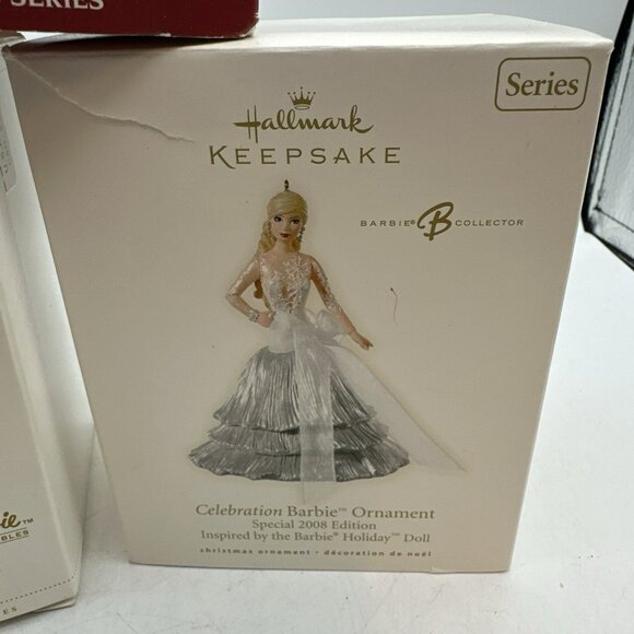Hallmark Keepsake Celebration Barbie Collectors Series Ornament 1995 2006 2008 - Picture 4 of 15